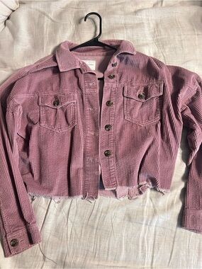 American Eagle Dusty Rose Corduroy Jacket